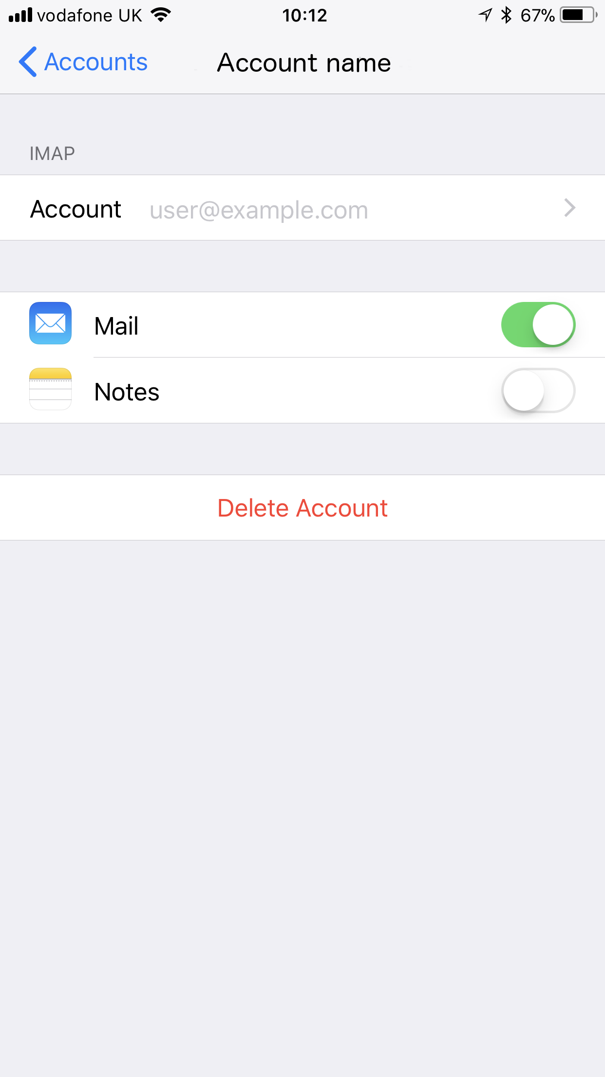 apple mail preferences unable to set incoming server